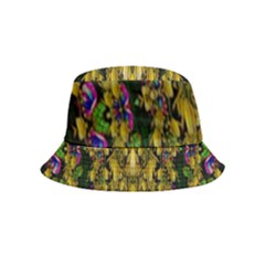 Fanciful Fantasy Flower Forest Inside Out Bucket Hat (kids) by pepitasart