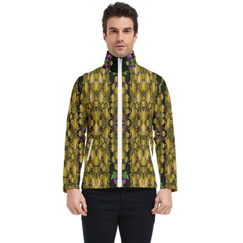 Fanciful Fantasy Flower Forest Men s Bomber Jacket by pepitasart