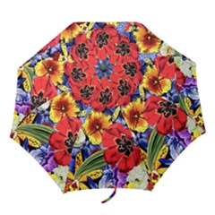 Flower Pattern Folding Umbrellas by CoshaArt