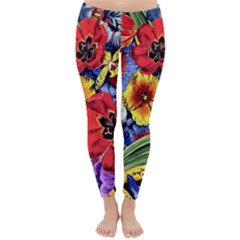 Flower Pattern Classic Winter Leggings