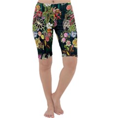 Tropical Pattern Cropped Leggings 