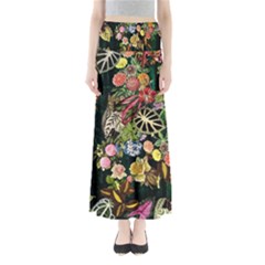 Tropical Pattern Full Length Maxi Skirt