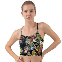 Tropical Pattern Mini Tank Bikini Top by CoshaArt