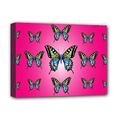 Butterfly Deluxe Canvas 16  X 12  (stretched) 