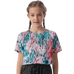 Colorful Spotted Reptilian Coral Kids  Basic Tee by MickiRedd