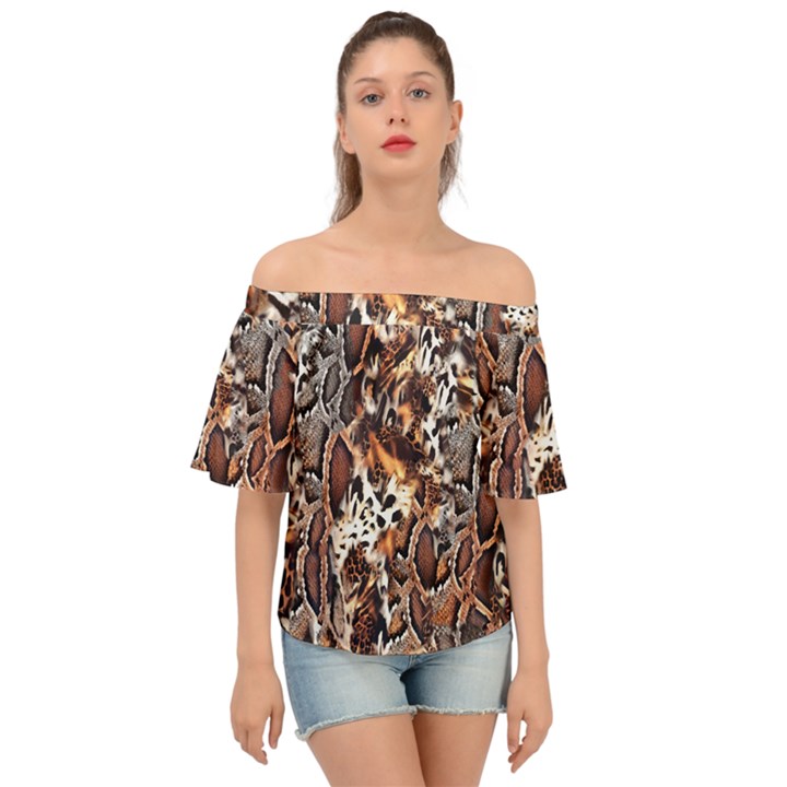 Glaminmal Off Shoulder Short Sleeve Top