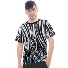 Zebra Leopard Black 7000 Men s Sport Top by MickiRedd