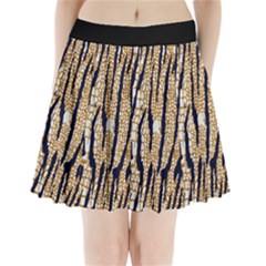 Tiger Snake Black 7000 Pleated Mini Skirt by MickiRedd