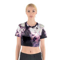 Sakura Girl Cotton Crop Top by MRNStudios