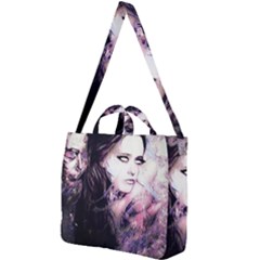 Sakura Girl Square Shoulder Tote Bag by MRNStudios