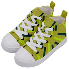 Abstract Pattern Geometric Backgrounds   Kids  Mid-top Canvas Sneakers by Eskimos