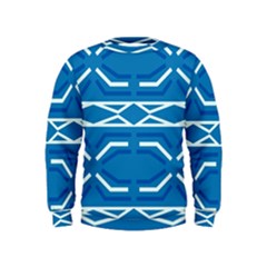 Abstract Pattern Geometric Backgrounds   Kids  Sweatshirt by Eskimos