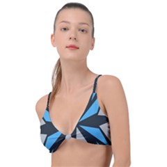 Abstract Pattern Geometric Backgrounds   Knot Up Bikini Top