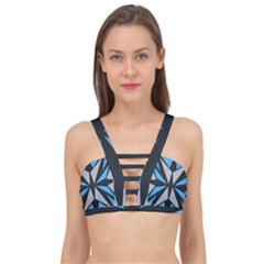 Abstract Pattern Geometric Backgrounds   Cage Up Bikini Top