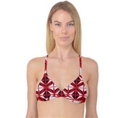 Abstract Pattern Geometric Backgrounds   Reversible Tri Bikini Top