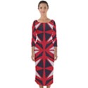 Abstract pattern geometric backgrounds   Quarter Sleeve Midi Bodycon Dress View1