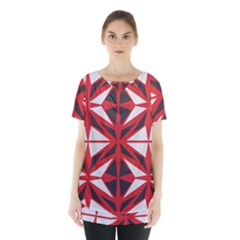 Abstract Pattern Geometric Backgrounds   Skirt Hem Sports Top