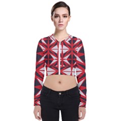 Abstract Pattern Geometric Backgrounds   Long Sleeve Zip Up Bomber Jacket