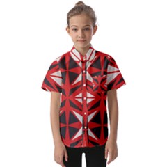 Abstract Pattern Geometric Backgrounds   Kids  Short Sleeve Shirt