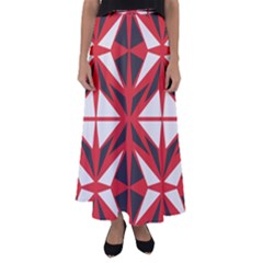 Abstract Pattern Geometric Backgrounds   Flared Maxi Skirt