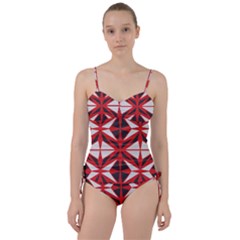 Abstract Pattern Geometric Backgrounds   Sweetheart Tankini Set