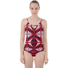 Abstract Pattern Geometric Backgrounds   Cut Out Top Tankini Set