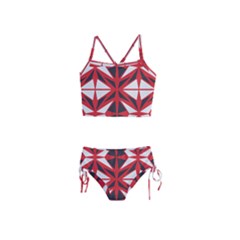 Abstract Pattern Geometric Backgrounds   Girls  Tankini Swimsuit