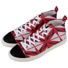 Abstract Pattern Geometric Backgrounds   Men s Mid-top Canvas Sneakers