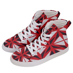 Abstract Pattern Geometric Backgrounds   Women s Hi-top Skate Sneakers