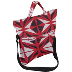 Abstract Pattern Geometric Backgrounds   Fold Over Handle Tote Bag