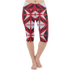 Abstract Pattern Geometric Backgrounds   Lightweight Velour Cropped Yoga Leggings