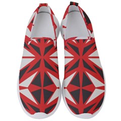 Abstract Pattern Geometric Backgrounds   Men s Slip On Sneakers by Eskimos