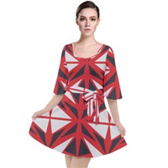Abstract Pattern Geometric Backgrounds   Velour Kimono Dress