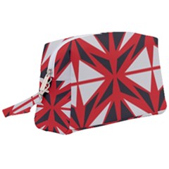 Abstract Pattern Geometric Backgrounds   Wristlet Pouch Bag (large)