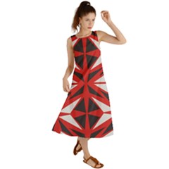 Abstract Pattern Geometric Backgrounds   Summer Maxi Dress