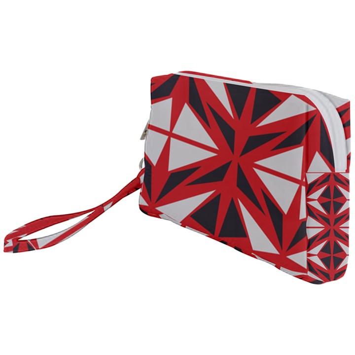 Abstract pattern geometric backgrounds   Wristlet Pouch Bag (Small)