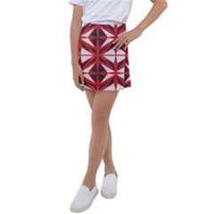 Abstract Pattern Geometric Backgrounds   Kids  Tennis Skirt