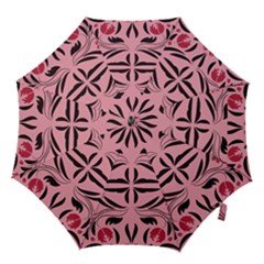Floral Folk Damask Pattern  Hook Handle Umbrellas (small)