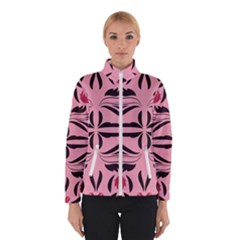 Floral folk damask pattern  Women s Bomber Jacket