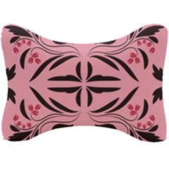 Floral folk damask pattern  Seat Head Rest Cushion