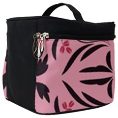 Floral folk damask pattern  Make Up Travel Bag (Big)