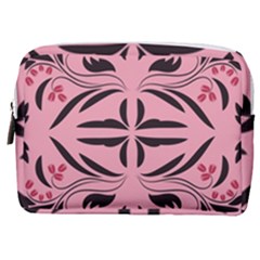 Floral Folk Damask Pattern  Make Up Pouch (medium)