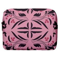 Floral Folk Damask Pattern  Make Up Pouch (large)