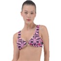 Floral folk damask pattern  Ring Detail Bikini Top View1