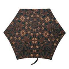 Floral Folk Damask Pattern  Mini Folding Umbrellas