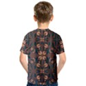 Floral folk damask pattern  Kids  Sport Mesh Tee View2