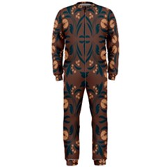 Floral Folk Damask Pattern  Onepiece Jumpsuit (men)