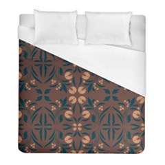 Floral Folk Damask Pattern  Duvet Cover (full/ Double Size)