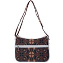 Floral folk damask pattern  Zip Up Shoulder Bag View3