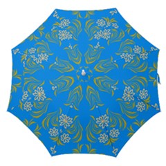 Floral Folk Damask Pattern  Straight Umbrellas by Eskimos